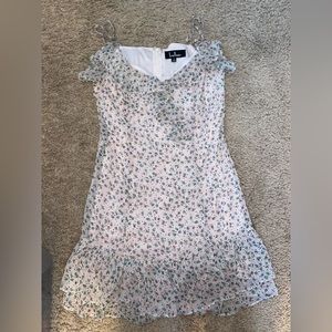Lulu’s pink floral dress size small
